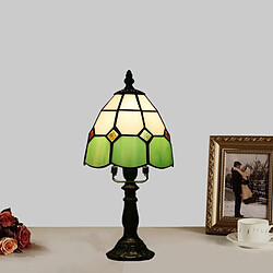 Avis Wewoo Lampe Chambre à coucher en verre d'église d'époque lSalle de salon bar café décoration petite de tableStyle Base alliage vert