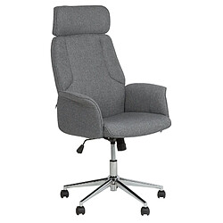 Beliani Chaise de bureau Gris PILOT