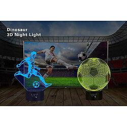 Avis Universal Lumière 3D de football, Lumière de diapositive lumineuse à LED 7 changements de couleur Commande tactile Lampe de table optique USB, Lampe de chevet Meilleurs cadeaux pour les enfants Noël Anniversaire Jouet, (noir)