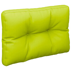 Acheter vidaXL Coussins de palette lot de 2 vert vif tissu