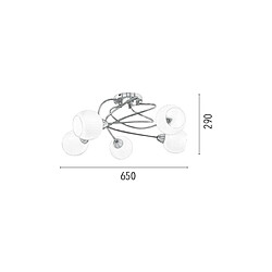 EPIKASA Plafonnier Pavia
