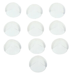 Protecteur de coin en silicone 10pcs / Set Silicone Coin Protecteur Bébé Coin Pare-chocs Gardes Transparent