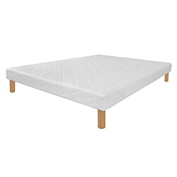 Promo Matelas Sommier tapissier 14 lattes recouvertes Eco 2x8... Sommier tapissier 14 lattes recouvertes eco 2x80x200