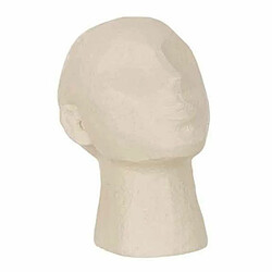 Paris Prix Statuette Déco Tête Abstraite 22cm Beige