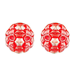 2pcs corps de boule gonflable zorbing ball zorb bubble soccer red