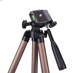 Wewoo WT3130 Support de trépied pour appareil photo Protable avec culbuteur caméscope DSLR Marron