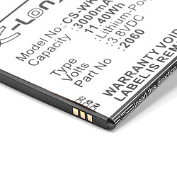 vhbw Batterie remplacement pour Wiko S104-N77000-012 pour smartphone (3000mAh, 3,8V, Li-polymère)