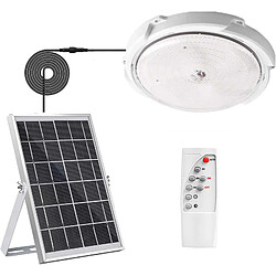 Plafonnier solaire rond capteur crépusculaire lampe 120 LED 60 W rendement 80 W dimmable applique plafond camping-car escalier télécommande Plafonnier solaire rond capteur crépusculaire lampe 120 LED 60W rendement 80W dimmable applique murale plafond camping-car escalier télécommande