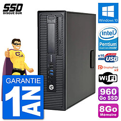 PC HP EliteDesk 800 G1 Intel G3220 RAM 8Go SSD 960Go Windows 10 Wifi · Occasion 