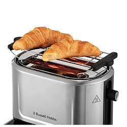 Russell Hobbs 26210-56 Grille Pain 1500W 240V Support Viennoiseries 2 Fentes Tactile Fonction Décongélation Inox Gris pas cher