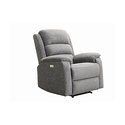 Avis Vente-Unique Fauteuil relax électrique en tissu anthracite NEVERS