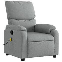 Avis Maison Chic Fauteuil de massage inclinable,Fauteuil luxe de relaxation Gris clair Tissu -MN30903