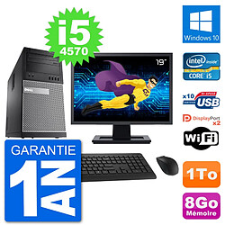 PC Tour Dell 9020 Ecran 19" Intel i5-4570 RAM 8Go Disque 1To Windows 10 Wifi · Occasion 