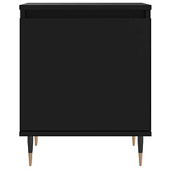 Acheter vidaXL Tables de chevet 2 pcs noir 40x30x50 cm bois d'ingénierie