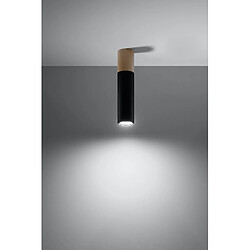 Avis Sollux Plafonniers encastrables Flush Light Noir, Bois naturel GU10