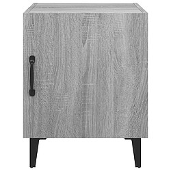 Avis vidaXL Tables de chevet 2 pcs Sonoma gris Bois d'ingénierie