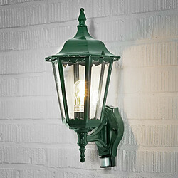 Lumière Grande Lanterne d'Extérieur Classique Up Light PIR Vert, IP44