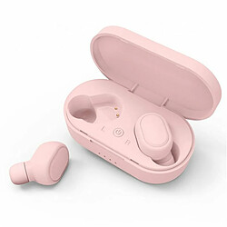 M1 Casque Sans Fil Bluetooth 5.0 Tws Écouteur Bluetooth Casque Hifi Course Mini Sport Écouteur Rose 