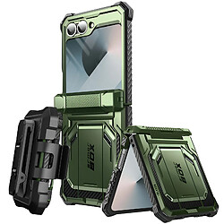 I-Blason Coque Carbone pour Samsung Z Flip 6 Protection Intégrale Antichoc Vert Foncé