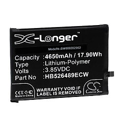 vhbw Batterie remplacement pour Huawei HB526489ECW pour smartphone (4650mAh, 3,85V, Li-polymère)