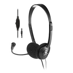 Casques avec Microphone NGS NGS-HEADSET-0214 Noir 