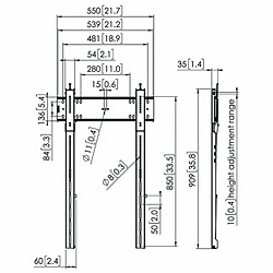 Support de TV Vogel's 7368150 43" 100" 100 kg