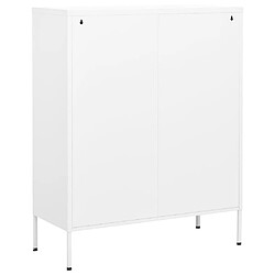 Acheter vidaXL Armoire de rangement Blanc 80x35x101,5 cm Acier