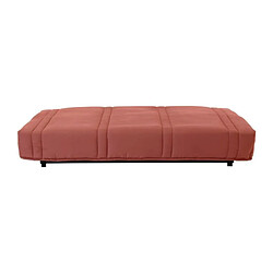 Acheter Banquette clic clac 3 places - Terracotta - 100% coton - L 193 x P 92 cm - LENA