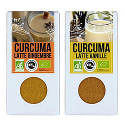 Aromandise Duo de Latte - curcuma-gingembre & curcuma-vanille