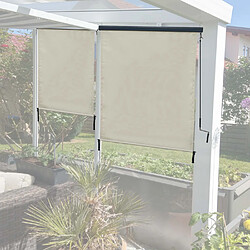 Mendler Store enrouleur vertical HWC-F42, store extérieur, Protection anti-UV 50 ~ 250x140 cm, crème-beige