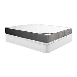 Vente-Unique Ensemble 180 x 200 cm sommier coffre blanc + matelas mousse HR et accueil latex ép.30cm - MALINO de YSMÉE