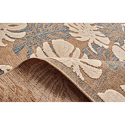 Avis Jardindeco Tapis intérieur extérieur aspect jute Tijuana 9062 bleu 230 x 160 cm.