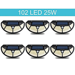 Tradex LED EXTÉRIEUR AVEC PANNEAU SOLAIRE DÉTECTEUR DE MOUVEMENT CRÉPUSCULAIRE 6PCS Projecteur Led Extérieur Avec Panneau Solaire Détecteur De Mouvement Crépusculaire 6pcs