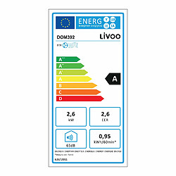 Climatiseur mobile monobloc 2600w 30m² - dom392 - LIVOO