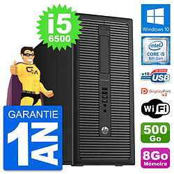 PC Tour HP EliteDesk 800 G2 Intel i5-6500 RAM 8Go Disque 500Go Windows 10 Wifi - Occasion