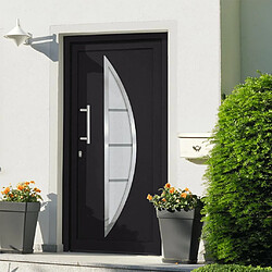 vidaXL Porte d'entrée Anthracite 98x208 cm 