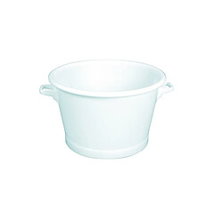 BAQUET ROND FOND RENFORCE 75 Litres BLANC - GILAC