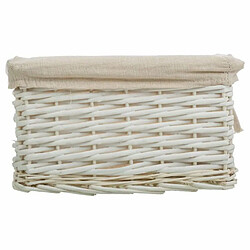 Acheter Panier à linge Alexandra House Living Blanc osier Bois de saule 3 Pièces