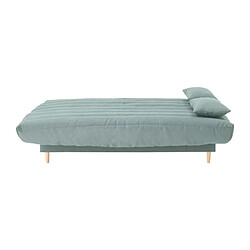 Acheter Clic clac 3 places LIV 20 - Tissu Soro vert amande - Couchage 125x190 cm - Avec coussins - L193 x P95 x H93 cm