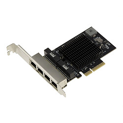 Kalea-Informatique PCIe 2.5 LAN Quad Gigabit ETHERNET 10 100 1000 2500 1G 2.5G 4 ports RJ45. REALTEK RTL8125