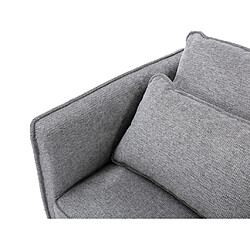 Acheter Vente-Unique Canapé 3 places en tissu gris TORMELDA