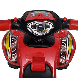 vidaXL Quad à chevaucher enfant rouge avec son et lumière pas cher