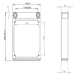 Acheter Watercooling Radiateur XSPC Low Profile EX140 - 140mm, noir