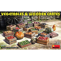 Mini Art Vegetables & Wooden Crates - Décor Modélisme