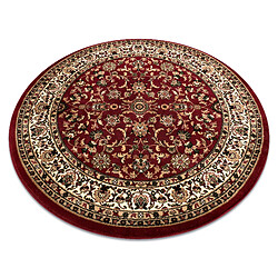 RUGSX Tapis ROYAL ADR cercle modèle 1745 bordeaux cercle 120 cm