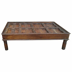 Table Basse Alexandra House Living Marron Bois Recyclé 100 x 47 x 170 cm