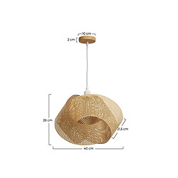 Rendez Vous Deco Suspension Orta en bambou naturel D40 cm