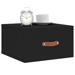 Avis Maison Chic Lot de 2 Tables de chevet,Table de nuit,Table d'appoint pour salon murales noir 35x35x20 cm -MN13894