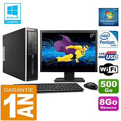 PC HP Compaq 8300 SFF Intel G850 Ram 8Go Disque 500 Go Wifi W7 Ecran 27" - Occasion