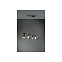 TRIO LIGHTING Suspensions Vannes Noir mat 5x40W E27 